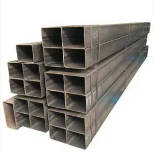 Factory Section 40*40mm Thick 1.3mm Black Carbon Steel Square Tube S235 A53 Q345 Low Carbon Steel Square Pipe