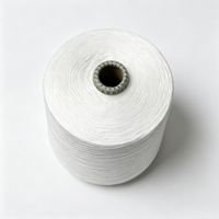 21S Ring Spun 100% Polyester Yarn High Tenacity White Raw Material Sewing Textile Weaving Knitted Twist