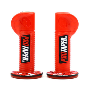 Poignées de guidon de moto Pro Taper en caoutchouc rouge antidérapantes ergonomiques pour amélioration des motos tout-terrain - Product Image 3