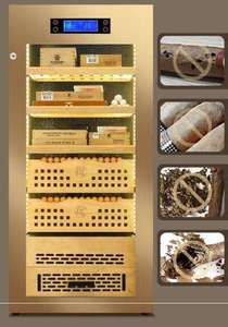 Humidor para Cigarros de Gran Capacidad, con Marco de Madera y Sistema de Temperatura y Humedad Constantes para Almacenar X1, Gran Capacidad - Product Image 5
