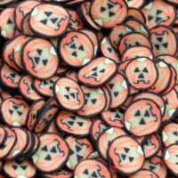 1kg/Sac Promotion : Tranches de Pâte Polymère Tête de Citrouille Série Halloween Haute Définition pour DIY, Colle Crème, Nail Art et Artisanat – Vente en Gros