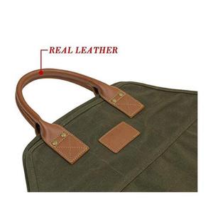 Accessori per <span class=keywords><strong>caminetti</strong></span> porta tronchi con manico in pu borse porta tronchi in tela cerata - Product Image 5