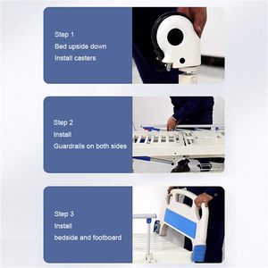 Lit d'hôpital pour patients externes, mobilier médical en métal, vente <span class=keywords><strong>de</strong></span> lits ordinaires, matériaux <span class=keywords><strong>de</strong></span> haute qualité - Product Image 5