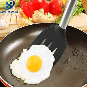 Ensemble d'ustensiles de cuisine multifonctionnels en silicone résistant à la chaleur 7 pièces pour femmes modernes avec poignée antidérapante en acier inoxydable - Product Image 5