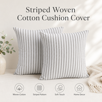 Housse de coussin confortable pour canapé de salon en coton doux