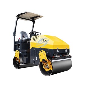Mini Rodillo Vibratorio Pequeño de Doble Tambor, Maquinaria de Compactación de Asfalto Agrícola Diésel - Product Image 5