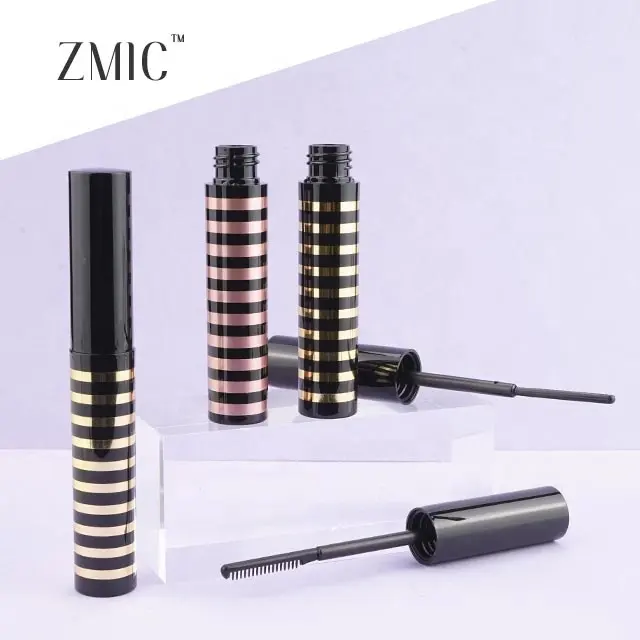 Groothandel Custom Mascara Tubes Met Kam Ronde Zwarte Wimpers Fles Fancy Mascara Tube Met Borstel