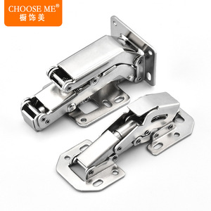 บานพับเฟอร์นิเจอร์ Choose Me ขนาด 2.5 มม. แบบเต็มรู พร้อมระบบปิดแบบนุ่มนวลและไฮดรอลิกบัฟเฟอร์สำหรับบานตู้ - Product Image 1