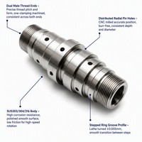 Factory Custom CNC Machining Stainless Steel Shafts Knurled Precision Transmission Drive Parts Turning Milling Machining Service