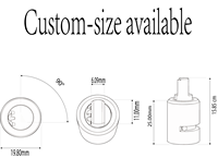 Serrure cylindrique en laiton durable, anti-corrosion, grade 2 ANSI, finition brossée, 3 clés incluses, couleur argent/or personnalisable, lisse
