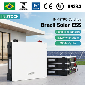 Paquete de Baterías de Litio de Pared Dyness DL5.0C 5Kwh 51.2v 100ah, Sistema de Almacenamiento de Energía Solar para el Hogar de 5Kw, Inmetro Brasil - Product Image 1