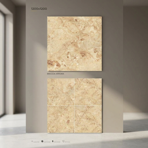 Vistaar Statuario Himalaya White Polished Porcelain Tile 1200x1200mm Floor Slab 4x4 Ft Indoor Ceramic Tiles Design - Product Image 5