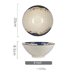 Tazón <span class=keywords><strong>Tomasa</strong></span>-ramen de cerámica japonesa de 8 pulgadas de Color bajo vidriado, tazón de sopa para estudiantes, tazón de vajilla grande para el hogar - Product Image 5