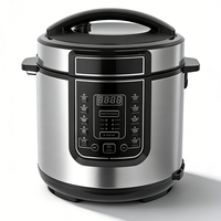 Cuisinière électrique multifonction antiadhésive avec écran LED 900W 5L Cuisinière à pression Cuisson automatique