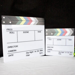 Clapboard professionnel en acrylique pour réalisateur de films et de séries TV, marqueur de scène d'action, 30*27 cm, pour cinéma, théâtre et tournage vidéo - Product Image 3