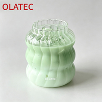 Mug en verre borosilicate en forme de nuage avec poignée ergonomique pour café glacé, thé au lait et jus - Utilisation à domicile et en café