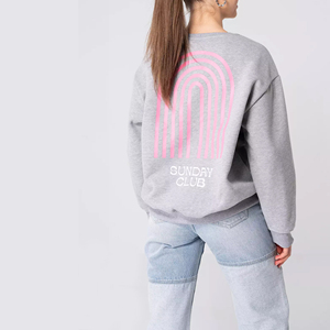 Suéter Personalizado con Bordado 'Sunday Club', Estilo Vintage, con Estampado y Cuello Redondo, Fabricación OEM/ODM al por Mayor por China Clothing Hoodie - Product Image 1