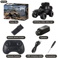 Voiture RC miniature HOSHI KF32 1/64, 2.4G, caméra FPV 720P, contrôle par application Wifi, voiture de course haute vitesse, jouets pour cadeau