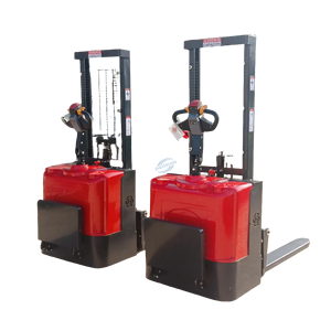 Premium All-Electric Upright Pallet Stacker Forklifts For High-Traffic Areas, Equipped With Lead-Acid Batteries - Product Image 2