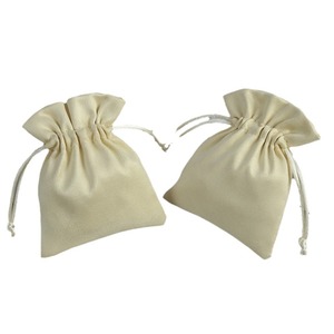Bolsas de franela con cordón para joyería, 8x10cm, 15x20cm, rectangulares, para almacenamiento, embalaje de regalo, para anillos, organizador de baterías externas - Product Image 5