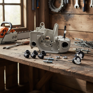 Kit Coperchio Pompa Olio, Tappo Carburante e Regolatore Catena Compatibile con Motoseghe MS200T e 020T Modello D0100HED6SV - Product Image 5