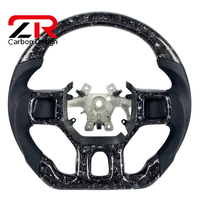 Modificación Interior de Automóvil, Volante Deportivo Challenger de Cuero y Fibra de Carbono para Dodge Ram 1500 2500 3500 2008-2018