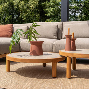 Ensemble <span class=keywords><strong>de</strong></span> canapés d'extérieur en <span class=keywords><strong>teck</strong></span>, 4 places, moderne, sectionnel, pour terrasse et <span class=keywords><strong>jardin</strong></span>, avec lit <span class=keywords><strong>de</strong></span> repos et canapé-lit - Product Image 3