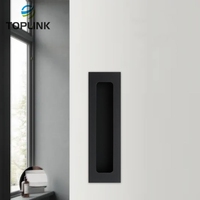 Poignée de porte coulissante en alliage d'aluminium pour meubles Bouton de porte d'armoire Poignée de tiroir à bord caché