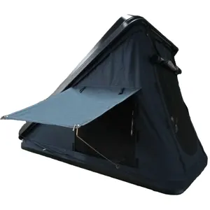 Best selling 4*4 Outdoor Hard Shell Auto Car Aluminium Clamshell Triangle Roof Top Tent for Camping