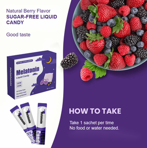 수면 보조제 멜라토닌 보충제 L-테아닌 액체 젤로 맞춤형 멜라토닌 불면증 수면 보조제 구미 야간 수면 제품 - Product Image 4