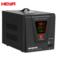 HEYA Regulador Automático de Voltaje Monofásico de 5KVA, 220V, Digital a Color, 4000-5000W, con Protección