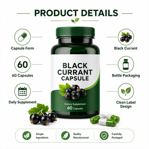 Wholesale Adult Supplements PMS <b>Menopause</b> Fatty Acid Blueberry Black Currant Juice Extract Capsules Immune Support Energy - Product Image 5