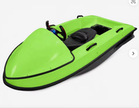 ArtPower EB01G Vert 15KW Bateau à moteur électrique de type karting, mini-bateau écologique et portable pour les aventures aquatiques