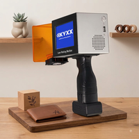 Máquina de Marcado Láser de Semiconductor Azul Portátil K8 de 100*100 mm, Grabador Portátil para Metal, Vidrio, Código de Barras, Fecha, Código de Precisión