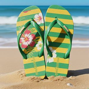 Chanclas de Playa de Espuma EVA Reciclable de Alta Calidad, Sandalias con Diseño Floral Tropical de Moda, Fabricante Personalizado OEM ODM - Product Image 3