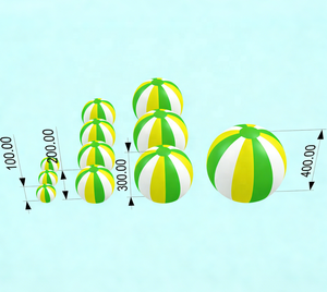 Ballon gonflable hermétique en PVC avec filet et corde – Jeux gonflables pour divertissement et sport en plein air - Product Image 4