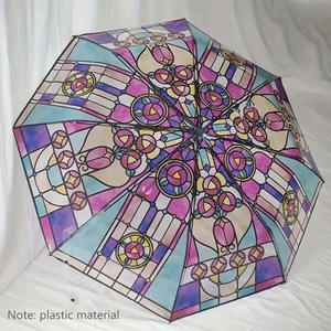 Ombrello pieghevole automatico di Design moderno con romantici Pattern di poesia per i viaggi - Product Image 4