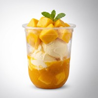 Vente flash : gobelets à glace jetables en forme de U, contenants transparents en plastique pour sundae