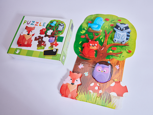 Di alta qualità fai da te per bambini Puzzle Puzzle personalizzati per bambini educativi Puzzle e cartoni animati accessori in legno - Product Image 2