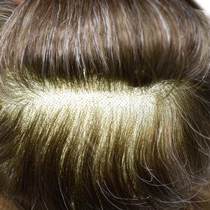 Peluca de Hombre de Alta Calidad, Precortada, con Base de Encaje Suizo, Línea de Cabello Natural, Color Negro, Nudos Decolorados, Cabello Humano Europeo, Toupee <span class=keywords><strong>para</strong></span> Hombre - Product Image 4