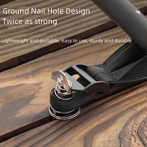 <span class=keywords><strong>Fixateur</strong></span> de poteau d'auvent, pinces de camping à bâche robustes, retenue d'auvents, boucle fixe de tige d'auvent pour le camping en plein air - Product Image 5