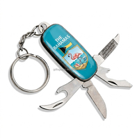 Toptan Katlanır Küçük Şişe Açacağı Karabina Bıçak Küba Hediyelik Eşyaları Metal Özel Logo Çok Amaçlı Mini Cep Anahtarlık Bıçağı