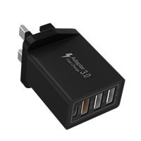Voyage UK AU EU Plug 40W 4 Ports USB C Charge Rapide Universel Téléphone Mobile Tablette Alimentation Adaptateur Mural Chargeur