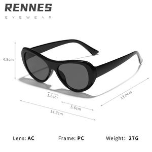 RTS Trendy Full Rim Cat Eye Lunettes de soleil pour femmes hommes UV400 Optical PC Black Shades Cute Sexy Unisex Fashion Eyewear - Product Image 4