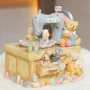 Boîte à musique en forme d'ours, de carrousel, de lapin, d'animal, boîte à musique personnalisée, <span class=keywords><strong>chanson</strong></span> - Product Image 2