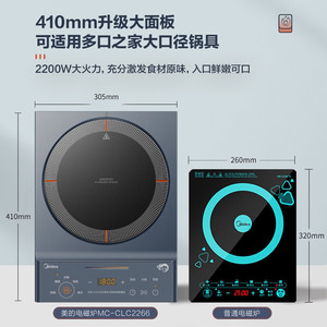 Midea Induction <b>Cooker</b> 2200W Touch Control Single Burner Countertop Electric Stove With <b>Timer</b> - Product Image 2