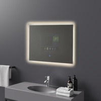 Miroir de télévision Led à personnaliser, verre multifonctionnel, avec écran tactile, Wifi, pour la maison