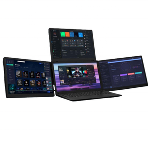 Moniteur portable pliable pour ordinateur portable 13,3 14 15,6 16 pouces avec double, triple ou quadruple écran, extension d'affichage et support pour station de travail PC - Product Image 1