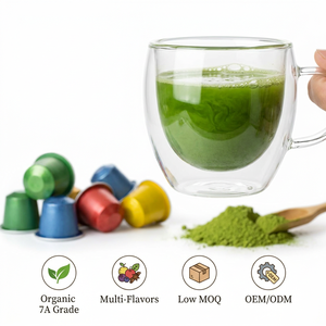 Cápsulas de L-Teanina Matcha Tendencia 2026, Alivio del Estrés, Pastillas Naturales para la Concentración, Origen Sostenible, Logotipo Personalizado - Product Image 2