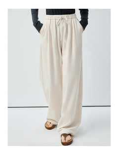 <span class=keywords><strong>Pantaloni</strong></span> Casual da <span class=keywords><strong>Donna</strong></span> VEGA CHANG Primavera Nuova Collezione con Coulisse, Vita Alta, Vestibilità Comoda in Beige, Nero e Rosa per Tutti i Giorni - Product Image 1
